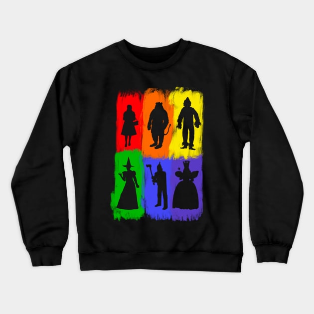 Dark side of the rainbow Crewneck Sweatshirt by joefixit2